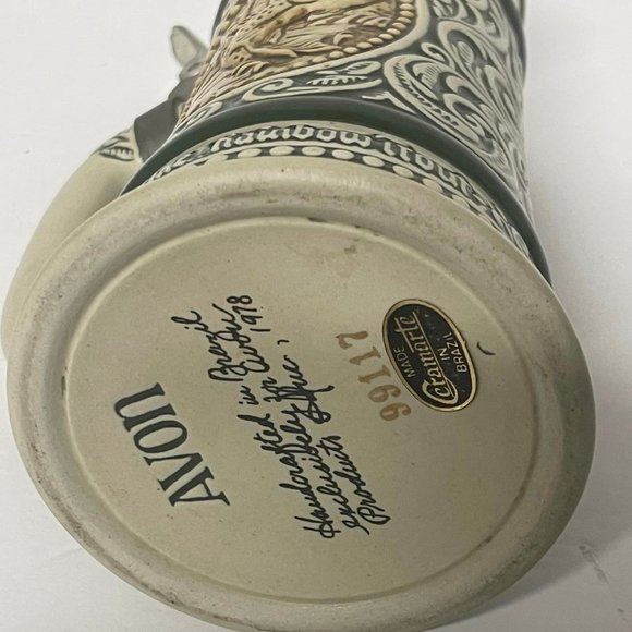 1978 Avon Beer Stein "The Strike Rainbow Trout""At Point English Setter" Vintage - Picture 8 of 8